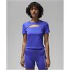 Intimo Tecnico DONNA Nike Viola Maglia Termica Jordan Keyhole shirt aderente Dx0464-430