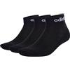 Adidas Calze Calzini Think Linear 3 paia Unisex Nero cotone IC1305