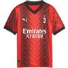 Ac Milan Puma Maglia Calcio Bambino Ragazzo Rosso Nero Home 2023 24 770385-01