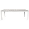 Amicasa Tavolo da Giardino Allungabile Rettangolare in Alluminio 165/215x85 cm colore Bianco - Orlando