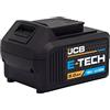 JCB Batteria ricaricabile agli ioni di litio da 18 V 5.0 Ah per utensili elettrici JCB - tra cui trapano e driver di impatto, sega, sega alternativa, smerigliatrice angolare e trapano SDS