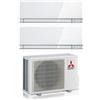 Mitsubishi Electric Climatizzatore Condizionatore MITSUBISHI ELECTRIC Dual Split 7+7 Serie KIRIGAMINE ZEN WHITE MSZ-EF Inverter con MXZ-2F33VF WI-FI INTEGRATO R-32 7000+7000 A++/A+