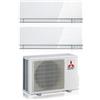 Mitsubishi Electric Climatizzatore Condizionatore MITSUBISHI ELECTRIC Dual Split 9+9 serie KIRIGAMINE ZEN WHITE MSZ-EF Inverter con MXZ-2F53VF WI-FI INTEGRATO R-32 9000+9000 A+++/A++
