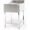 Ristoattrezzature Modello: 103892014,Lavello in acciaio inox 60x70x85h cm 1 vasca con alzatina EC