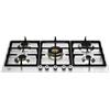 BERTAZZONI P905CPROX Piano Cottura a Gas, 90 cm, Acciaio Inox, Serie Professional, Dual Wok Centrale