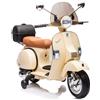 Moto Scooter Elettrico per Bambini Piaggio VESPA PX150 FULL con Parabrezza e Bauletto 12V-Avorio