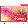 Samsung TV Crystal UHD 4K 43" UE43DU7170UXZT Smart TV Wi-Fi Black 2024, Processore Crystal 4K, 4K Upscaling, Slim Look Design,