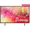 Samsung TV Crystal UHD 4K 55" UE55DU7170UXZT Smart TV Wi-Fi Black 2024, Processore Crystal 4K, 4K Upscaling, Slim Look Design,