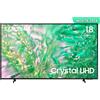Samsung TV Crystal UHD 4K 55" UE55DU8070UXZT Smart TV Wi-Fi Black 2024, Processore Crystal 4K, 4K Upscaling, AirSlim Design,