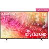 Samsung TV Crystal UHD 4K 65" UE65DU7170UXZT Smart TV Wi-Fi Black 2024, Processore Crystal 4K, 4K Upscaling, Slim Look Design,