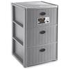 Stefanplast Cassettiera Elegance 3 cassetti Stone Grey cm 40x40x60h di Stefanplast