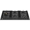 BERTAZZONI P905LMODNE Piano Cottura a Gas, 90 cm, 5 Fuochi, Nero Opaco, Serie Modern, Dual Wok Laterale