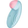 Satisfyer, vibratore, vibratore da appoggio, 'Tropical Tip Connect App', Bluetooth, con app, design allegro, colore:blu