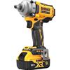 DEWALT DCF892P2T-QW - Avvitatore ad impulsi a batteria XR 18V, coppia 813 Nm, incluse 2 batterie da 18V/5,0 Ah, caricabatterie, gancio per cintura in metallo e custodia T-STAK