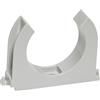 SOMA Clip per tubi in plastica, grigio, 50 mm, 9 pezzi, morsetto per tubi, resistente ai raggi UV