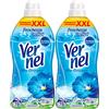 Vernel Blu Oxygen Ammorbidente Liquido Concentrato Formato Convenienza XXL con Incredibile Sensazione di Freschezza ber un Bucato Morbido e Profumato - 2 Flaconi da 1,95 Litri