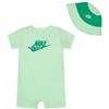 NIKE B NSW PE ROMPER BKT HAT SET verde