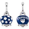 Chantecler / Et Voilà / orecchini campanella medi / argento e smalto blu - 41823