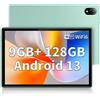 DOOGEE U10 Tablet 10 Pollici Android 13 9GB RAM + 128GB ROM/TF 1TB Quad-Core 2.0 GHz, Tablet in Offerta Bluetooth 5.0 | WiFi-6 | 5060mAh | 1280 * 800 | 5MP+8MP Tablet PC, TÜV Luce Blu Bassa