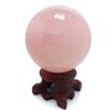 Polar Jade Sfera di quarzo rosa, rara pietra protettiva, per decorazione, guarigione, meditazione e Feng shui, realizzata a mano, 50 mm