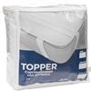 emmevi Topper Coprimaterasso Morbido Con Elastico Trapuntato 500gr Anallergico Letto Matrimoniale 2 Piazze