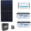 Kit fotovoltaico 24V pannello HF 500W regolatore 30A serie LS batteria 200Ah ...