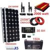 Kit Fotovoltaico 2 KW Pwm Inverter 2000W Pannello Solare 200W Batteria 150 Amp