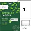 AVERY - 15 etichette riciclate in 100% riciclate Personalizzabili e stampabili Formato 199,6 x 289,1 mm. Stampa laser e inkjet. (LR7167-15)