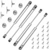 Forhandy 4 pcs Pistoni per Ante Cucina 80N/8kg Ammortizzatori per Ante, Molle a Gas per Mobili Cucina Librerie