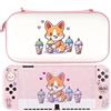 BelugaDesign Corgi Boba OLED Bundle / Carry Case Soft Cover Thumb Grips Kit / Compatibile con Nintendo Switch OLED