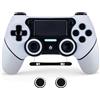 DuLingKer Wireless Controller Compatibile per PS4/Pro/Slim, Controller con Doppia Vibrazione, Giroscopio 6 Assi, Turbo, Batteria 1000mAh, Touch Pad, Audio, M1/M2, Joystick Compatibile con PS4