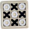 F Fityle Legno Tic TAC Toe Gioco da tavolo XO Giocattolo da tavolo Regali unici per bambini Intrattenimento 18 cm x 18 cm Rustico Attività notturna Giocattoli, Nero bianco