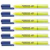 STAEDTLER Lot de 6 Surligneurs Textsurfer gel Tracé 3 mm Jaune