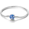 Hapour Bracciale Donna Argento 925 Charms per con Gatti Star Flower Moments Charms Iconic Bracciale Serpente Donna 5A Cubic Zirconia Regalo per le donne Ragazza