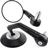 Area1 Specchietti Retrovisori Moto Universali da Manubrio, Coppia Omologata E - Compatibili con Duke SMC/R MT07 MT09 MT125 Z900 Z650 Z500 Z125 CMX CB 500 GSXS GSF Bandit R12 S1000 Tuono (Argento)