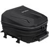 MOSISO Borsa Sella Moto Posteriore,Borsa Zaino Moto Porta Casco Espandibile 20L-28L,Sacca Impermeabile Motocicletta Portapacchi Attrezzi Borse Trasporto con Maniglia e Copertura Antipioggia, Nero