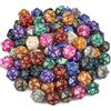 YILAIDA Set di 100 dadi poliedrici con sacchetto nero, per dungeons and Dragons Pathfinder DND RPG MTG (20 pagine)