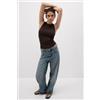 Intimissimi Canotta A Costine In Cotone Superior Marrone