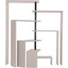 ZANOTTA mobile libreria con ripiani rotanti JOY - 712-7RIPIANI-CANAPA