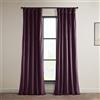 HPD Half Price Drapes HPD Drapes Heritage Tende in velluto felpato, lunghe 213 cm, oscuranti, per camera da letto e soggiorno, 127 x 213 cm (larghezza x lunghezza), 1 pannello, prugna invernale