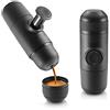 Yilu Macchina da caffè portatile, mini macchina da caffè manuale, macchina da caffè portatile leggera, compatibile con capsula e macchina da caffè portatile