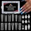 EBANKU 288 PCS 12 Stili Unghie Finte Nail System Matte Dual Nail Form
