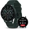 Mermoe Smartwatch Bluetooth Chiamate Uomo Donna,1.3 Pollici Rotondo Orologio Digitale Telefono,120 Sportivo,Assistente Vocale,Monitoraggio Sonno,Contapassi,Cardiofrequenzimetro,Smart Watch per Android/IOS