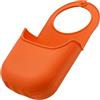 Aerzetix - C73701 - Organizer per lavello porta spugna per appendere 200x100x45mm con 1 tasca portaoggetti - cucina gocciolante sapone bagno - in silicone - colore arancione