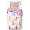 Jay Franco - Set di biancheria da letto in 100% cotone, 3 pezzi, motivo: principesse Disney, per letto singolo, copripiumino: 135x200 cm, lenzuolo con angoli: 90x200 cm, federa: 50x70 cm