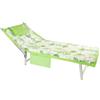 Caritex Telo Copri Lettino con Elastici, Tasche Laterali e Cuscino, Telo Mare per Lettino, 70x180 cm, in Microfibra Morbida e Assorbente, Salvaspazio Asciugatura Rapida, Fantasia Coralli K079 (Verde)