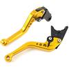 YJS Motocicletta Breve Leve Freno e Frizione in CNC Alluminio Regolabile per moto sportiva HONDA CBR 600 F2,F3,F4,F4i CBR900RR CB599/CB600 HORNET CB919 VTX1300 NC700 S/X un paio (F18/H626) SPL028