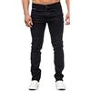 iProfash - Jeans da uomo, vestibilità normale, colore blu scuro, gamba dritta, slavato, taglie fino alla 66 807-nero 56 IT (42W x 32L)