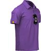 JACKETOWN Polo Shirt Uomo Manica Corta Asciugatura Rapida Traspirante Tennis Polo Shirt Camicie Polo Estate per Uomo Button Front T-Shirts Sport Shirt Basic Regular Fit Golf Polo Shirt de Golf