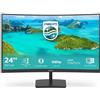 Philips Monitor 24" ( LED Full HD 1080p 75Hz ) E LINE Curvo Black 241E1SCA 00
